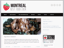 Tablet Screenshot of montrealbestfoodever.com